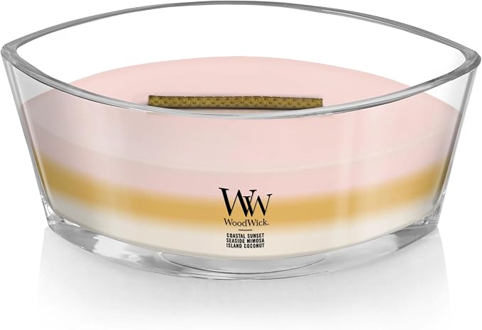 Island Getaway Trilogy Gifts for Women and Men, 16 oz Ellipse Trilogy Candle with Crackling Wick in Island, alternate view 2