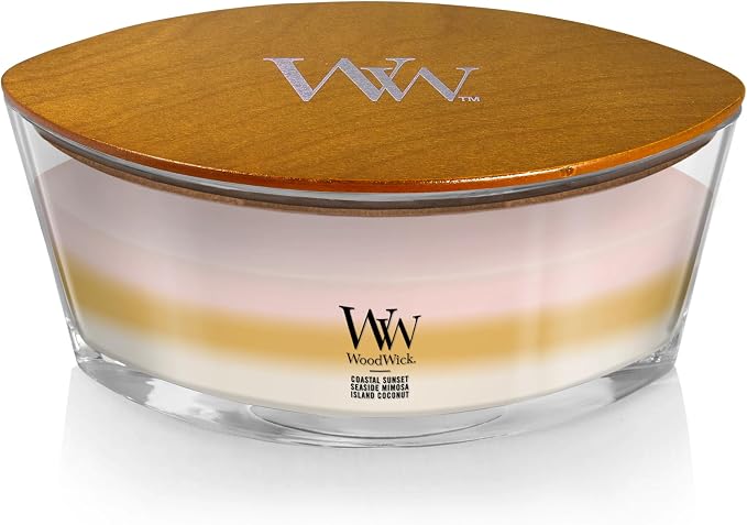 Island Getaway Trilogy Gifts for Women and Men, 16 oz Ellipse Trilogy Candle with Crackling Wick in Island, alternate view 3