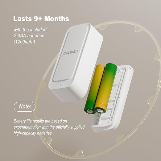 ITH-11-B Indoor Outdoor Thermometer Hygrometer Mini Bluetooth Refrigerator Thermometer IP65 Waterproof with APP Notification