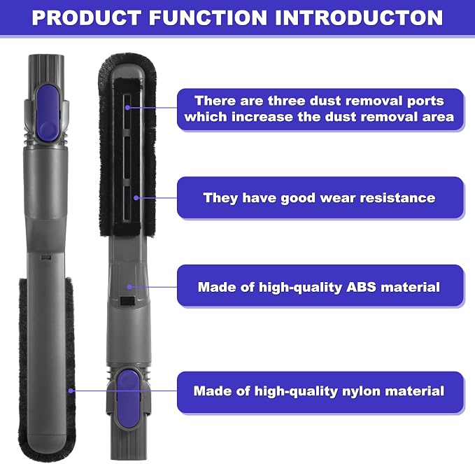 IX141 Vacuum Dusting brush Replacement Parts Compatible with Shark Pet Cordless Stick IX141 IZ163H IZ362H IX140, alternate