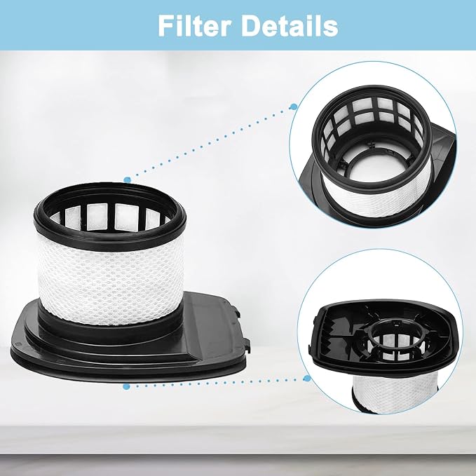 IX141 Vacuum Filter Compatible for Shark Rocket Pro IX141 IX140 IZ140 IX142 IZ140C IZ142 UZ145 IZ141C IX141H Stick Vacuum