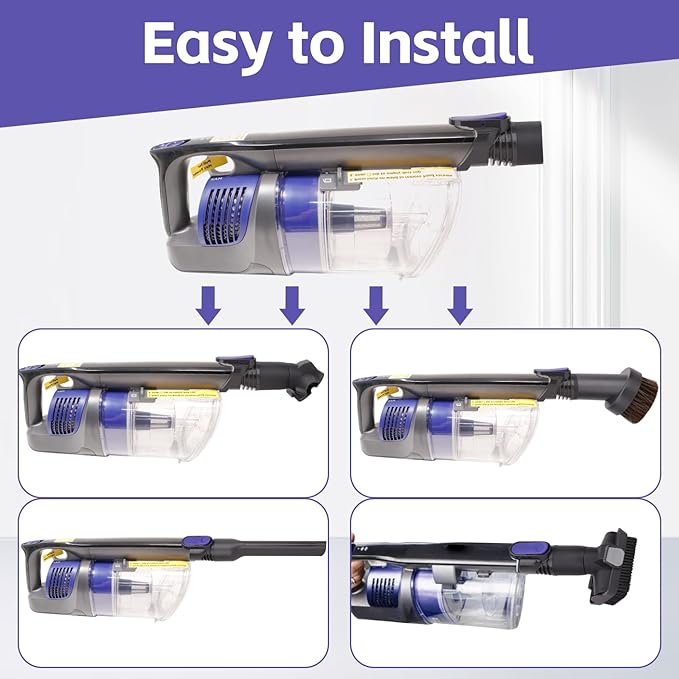 IX141 Vacuum Replacement Attachments for Shark Cordless Vacuums Ix141 Iz462h Iz483h Iz363ht Iz361h Iz163h Iz362h Removable