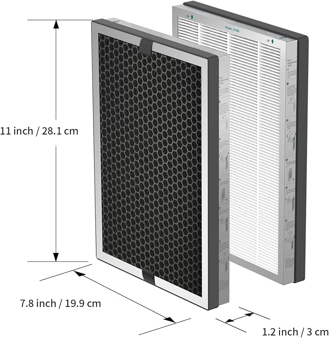 Air Purifier 2X Filter Replacement, True HEPA 13 300g Activated Carbon, alternate product view 8