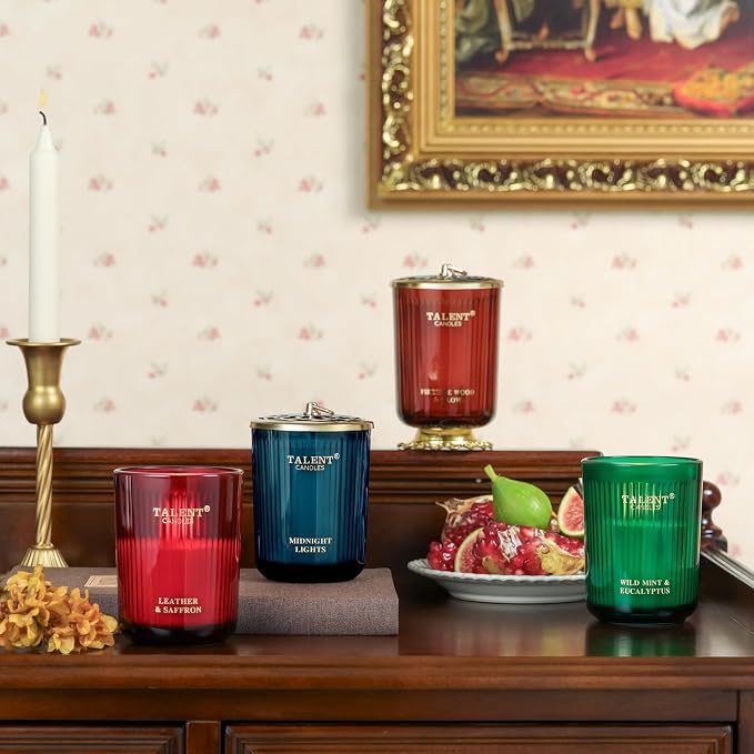 Jar Candles for Home Scented, Aromatherapy Candles Gifts for Women & Men, Natural Soy Candle, alternate product view 4