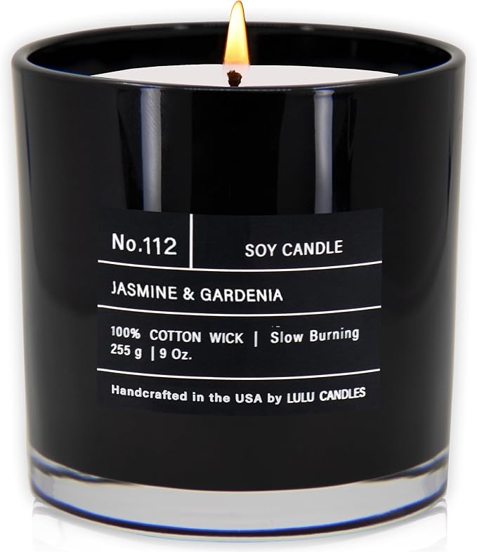 | Jasmine & Gardenia | Smells Floral | Luxury Scented Soy Jar Candle | Hand Poured in The USA | Highly Scented, product image