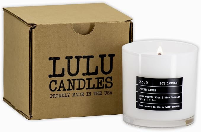 | Jasmine & Lily | Highly Scented Candles for Home - Soy Blend Jar Candle with 100% Cotton Wick, alternate product view 6