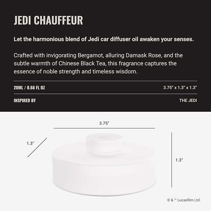 Jedi Chauffeur Car Diffuser Oil - Light Side Luxury Essential Car Diffuser Oil, alternate product view 3