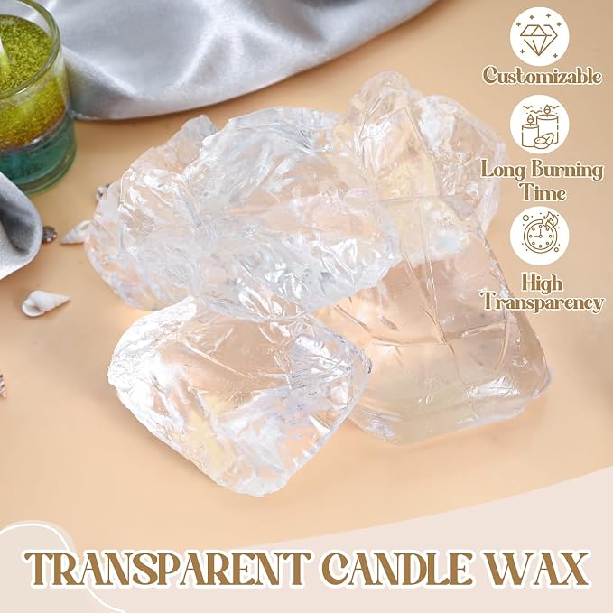 Jelly Candle Making Kit, DIY Jelly Wax Melts, Candle Making Kit for Adults, 1.5 lb Gel Wax for Candle Making, Candle Wick