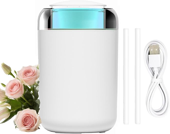 JORMRY Desk Humidifiers, Portable USB Humidifier with 7-Color Mood Light, 1.2L Quiet Mist Auto Shut-Off for Car, Office Room