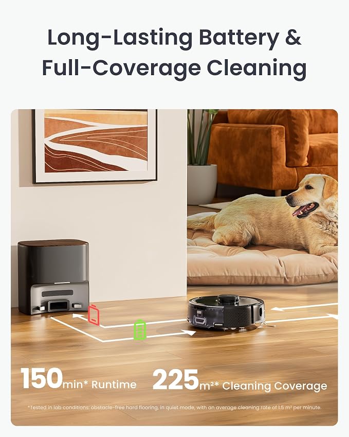 K11+ Robot Vacuum & Mop with Matter, 6000Pa Suction, 90-Day Hands-Free Self-Emptying, LDS Navigation, 3.6′′ Ultra, alternate