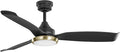 Kathy Ireland Home 52" Freya Ceiling Fan with Light & Remote, Damp Rated Indoor/Outdoor, Energy-Efficient 6-Speed DC Motor