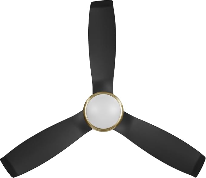 Kathy Ireland Home 52" Freya Ceiling Fan with Light & Remote, Damp Rated Indoor/Outdoor, Energy-Efficient 6-Speed DC Motor
