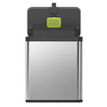 Kitchen Compost Bin, 7L / 1.85 Gal Stainless Steel with Removable Inner Bucket and Deodorizer Compartment, product image
