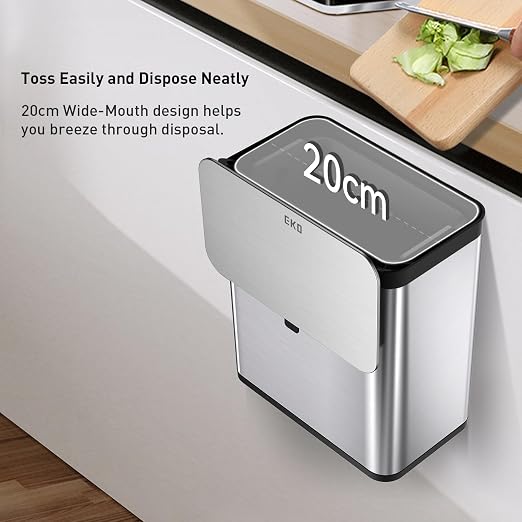 Kitchen Compost Bin, 7L / 1.85 Gal Stainless Steel with Removable Inner Bucket and Deodorizer Compartment, alternate product