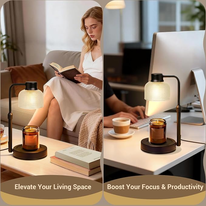 KLL Candle Warmer Lamp with Timer: Mothers Day Gifts, Birthday Gifts for Women Mom - House Warming Gift New Home Decor - Wax