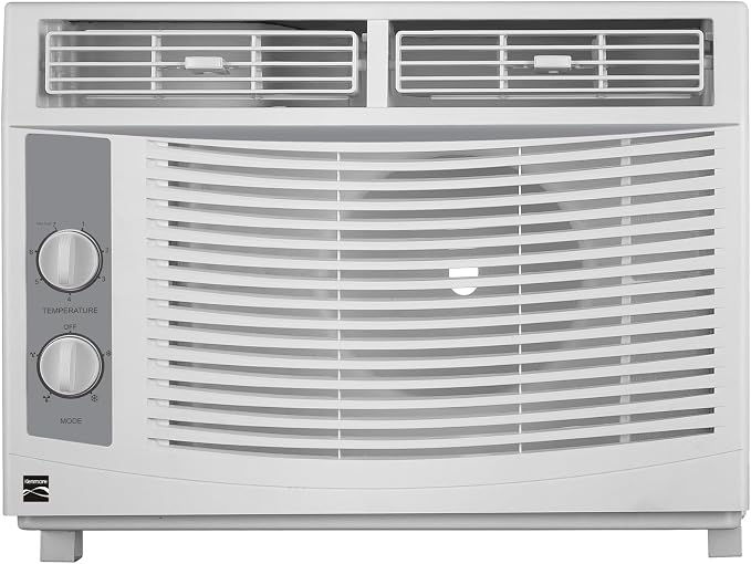 KM5K-M 5,000 BTU Window Air Conditioner for Small Rooms up to 150 Sq. Ft. – Quiet Cooling, Easy Install, Energy Efficient AC