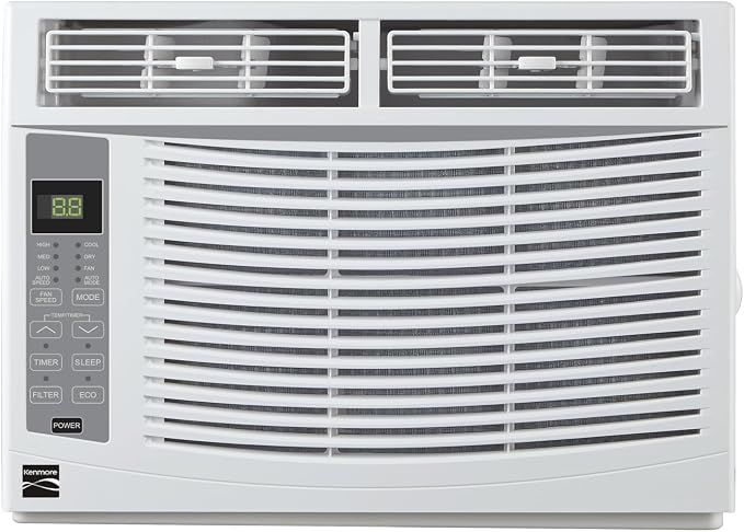 KM6K-R 6,000 BTU Window Air Conditioner for Small to Medium Rooms up to 250 Sq. Ft. – Quiet Cooling, Remote Control, Easy