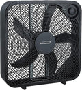 Kool Zone F-20SB F-20S 3-Speed 60-Watt 20-In. Box Fan (Jet Black), product image