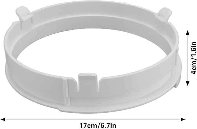 KYR35 Exhaust Duct Interface for Portable Air Conditioner 5.9 inch A/C Hose Tube Pipe Connector White Plastic, alternate