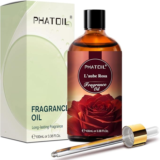L'aube Rosa Fragrance Oils for Aromatherapy, 3.38FL.OZ Diffuser Oils for Home, Perfect for Aromatherapy, Humidifiers, Yoga