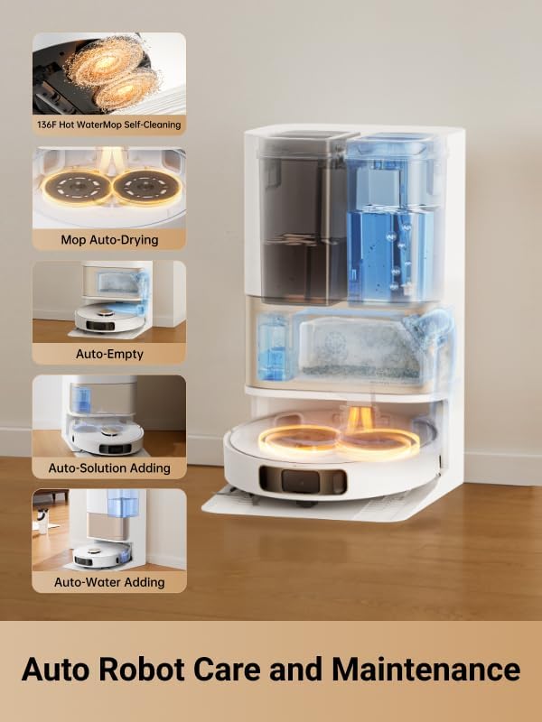 L10s Pro Ultra Heat Robot Vacuum and Mop Combo, Mop Extend, 7000Pa Suction, Auto Robot comfort and Maintenance, alternate