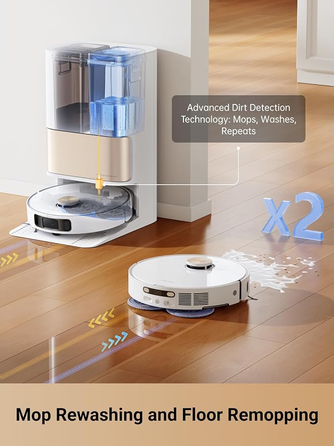 L10s Pro Ultra Heat Robot Vacuum and Mop Combo, Mop Extend, 7000Pa Suction, Auto Robot comfort and Maintenance, alternate