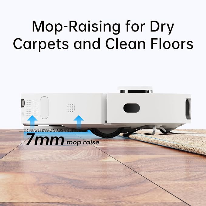 L10s Ultra Robot Vacuum and Mop Combo, Auto Mop Cleaning and Drying, Self-Refilling and Self-Emptying Base for 60 Days of
