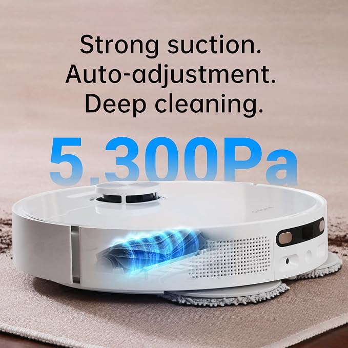 L10s Ultra Robot Vacuum and Mop Combo, Auto Mop Cleaning and Drying, Self-Refilling and Self-Emptying Base for 60 Days of