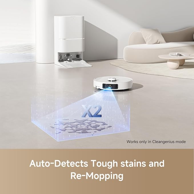 L40 Ultra Robot Vacuum Self Emptying, 11,000Pa Suction Robot Vacuum and Mop Combo with Auto Cleaning Dock, 149°F Mop Washing