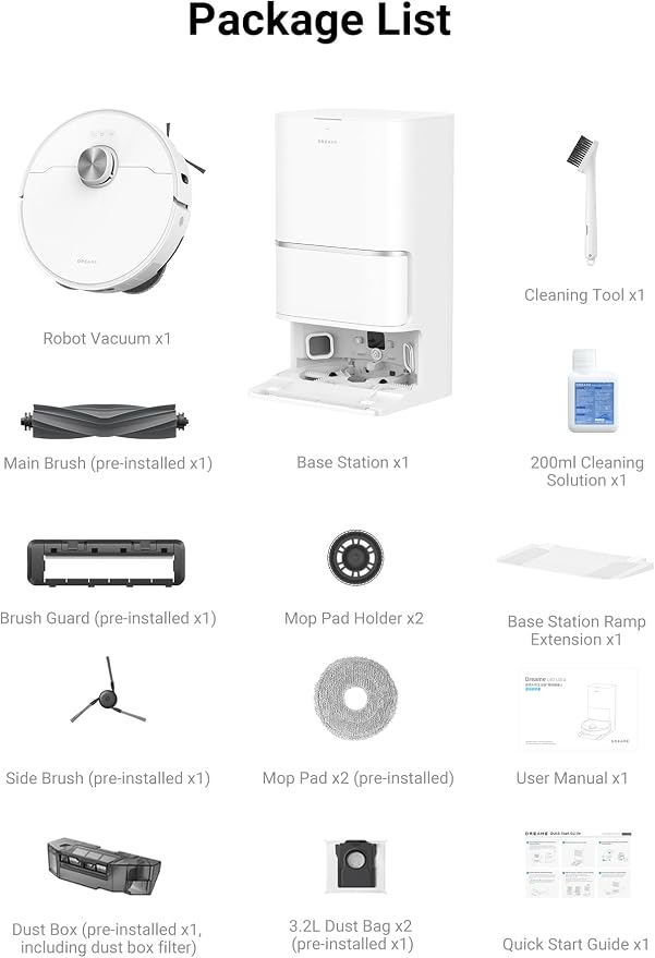 L40 Ultra Robot Vacuum Self Emptying, 11,000Pa Suction Robot Vacuum and Mop Combo with Auto Cleaning Dock, 149°F Mop Washing