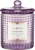 Lavender Suede Candle - Lavender, Eucalyptus, Sandalwood | 10 oz Natural Soy Wax | 55 Hours Clean Burn |, product