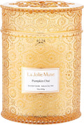 Pumpkin Chai Candle – Pumpkin, Spicy Chai & Vanilla Scent | 19 oz Large Wooden Wick| Natural Soy Wax | 90