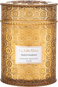 Santal Himalayen Candle - Sandalwood, Fig & Amber |19 oz Large Wooden Wick Candle | Natural Soy Wax | 90, product