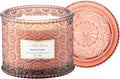 Santal Rosé Candle - Saffron, Rose, Patchouli | 12 oz Large 2-Wick Soy Wax Candle | 60 Hours Clean Burn