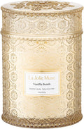 Vanilla Bomb Candle| Vanilla, Lemon Zest & Patchouli |19 oz Large Wooden Wick | Natural Soy Wax | 90 Hours