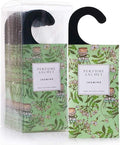 Large 12 Packs Jasmine Hanging Closet Deodorizer Air Freshener Long Lasting Scented Sachets Smell Goods for House, product
