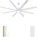 Large Ceiling Fans with Lights, 72 Inch Ceiling Fan with Remote for Bedroom Living Room Kitchen Library Cafe