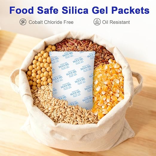Large Desiccant Packs, 5 Packs 600 Gram Silica Gel Packets Reusable, Dehumidifier Packs for Car Desiccant, Large Moisture