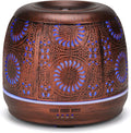 Large Essential Oil Aromatherapy Diffuser for Home Bedroom Metal Hollow Decorative Room Ultrasonic Air Scent Mist Aroma