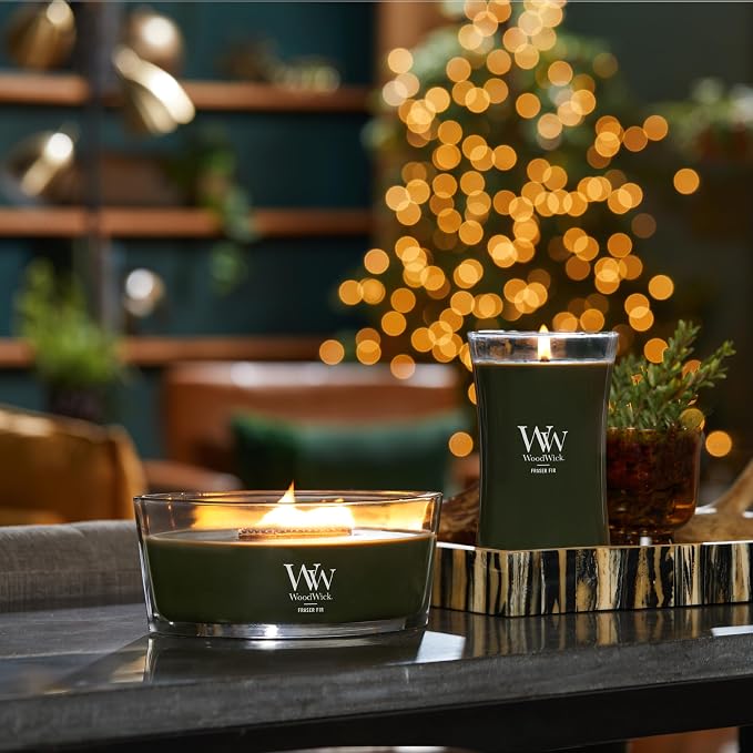 Large Hourglass Candle Fraser Fir - Premium Soy Blend Wax Pluswick Innovation Made in USA, alternate product view 5