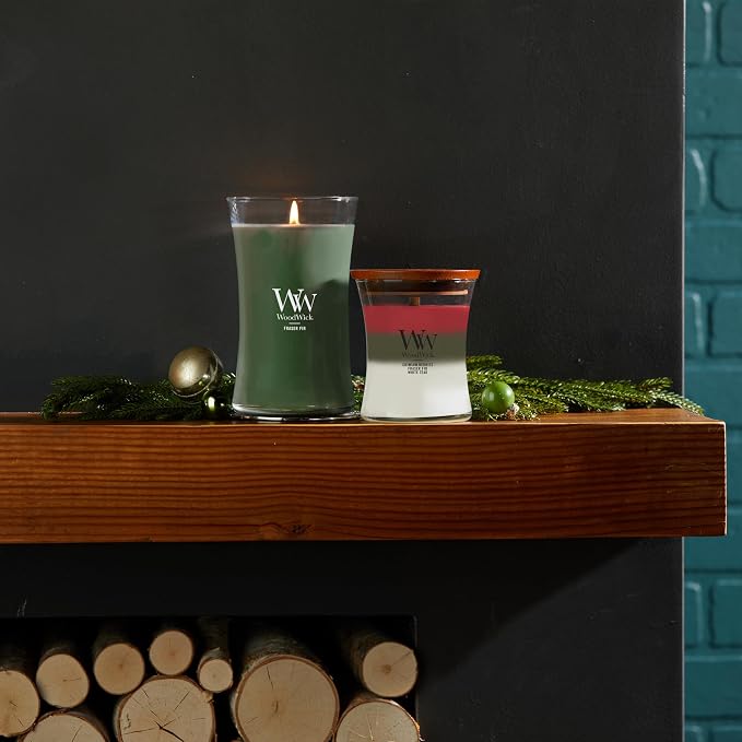 Large Hourglass Candle Fraser Fir - Premium Soy Blend Wax Pluswick Innovation Made in USA, alternate product view 6