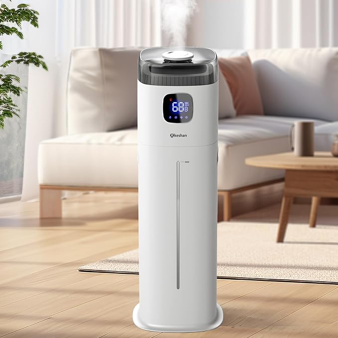 Large Humidifier for Bedroom, 9L/2.5Gal Ultrasonic Cool Mist, Easy Clean with 350ML/H Large Mist Speed, Remote control, Quiet