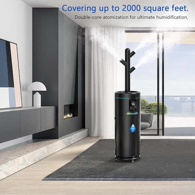 Large Humidifiers for Bedroom, 4.5 Gal Cool Mist Humidifier for Large Room Whole House with Remote Control, 800mL/h Output