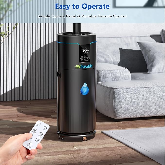 Large Humidifiers for Bedroom, 4.5 Gal Cool Mist Humidifier for Large Room Whole House with Remote Control, 800mL/h Output