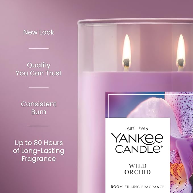 Large Tumbler Scented Candle with up to 80 Hour Burn Time, Premium Plant Wax Blend for Consistent Burn, 20 oz Tumbler Candle