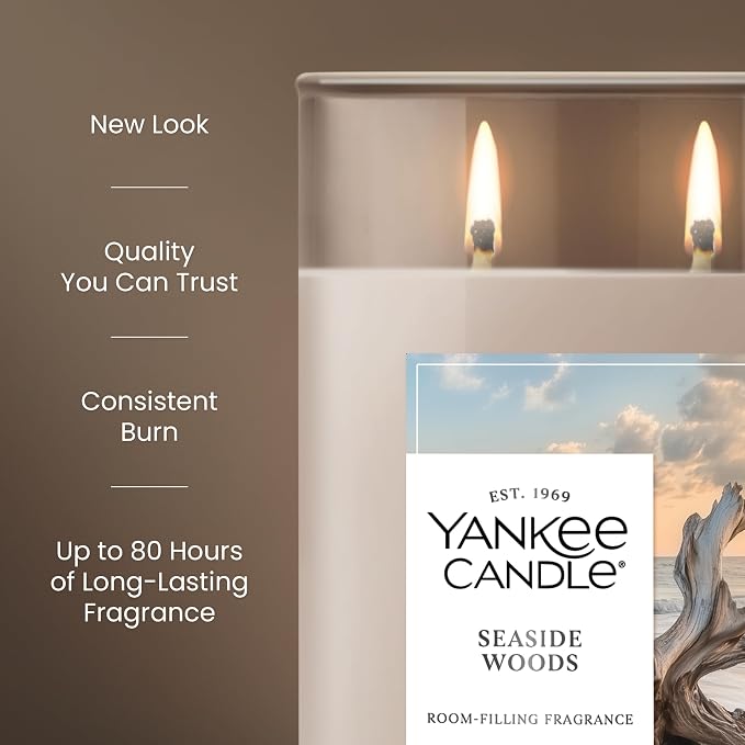 Large Tumbler Scented Candle with up to 80 Hour Burn Time, Premium Plant Wax Blend for Consistent Burn, 20 oz Tumbler Candle