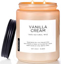 Large Vanilla Scented Candles for Home, 19.4oz Organic Soy Wax, 110-Hour Long Lasting Burning, product image