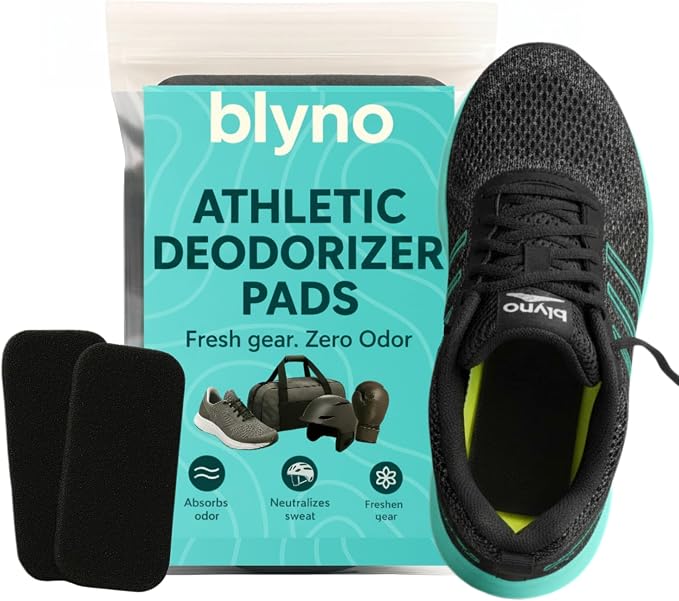 Lasts Up to 3 Years – Wearable Shoe Deodorizer Pad- Coconut Shell Charcoal Odor Absorber for Shoes, Gym Bags, Boxing Gloves