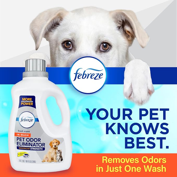 Laundry Detergent Additive for Pet Supplies,Maximum Strength In Wash Pet Odor Eliminator,Designed to Remove Tough Odors in