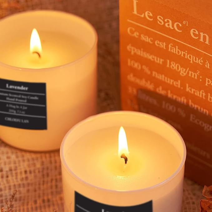 Lavender and Vanilla Candle,Highly Scented, Soy Candles for Home Scented, Home Decorative, 7.1oz|45 Hour Burning, Valentines